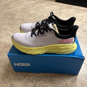 Hoka purple and yellow Running Shoes